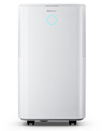 Pro Breeze OmniDry Luftentfeuchter 12L/24h Entfeuchtungsleistung - Luftentfeuchter elektrisch, Feuchtigkeitssensor, Ablaufschlauch, Digitalanzeige, Schlafmodus, Timer - Gegen Feuchtigkeit, Schimmel