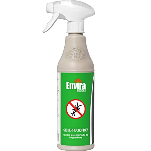 Unser Tipp: Enivira Silberfisch-Spray mit Langzeitwirkung, geruchlos und auf Wasserbasis.