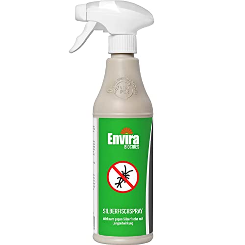 Enivira Silberfisch-Spray mit Langzeitwirkung, geruchlos und auf Wasserbasis. Hilft auch gegen Papierfischchen!