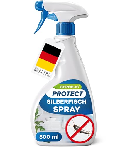 Gerobug Anti Silberfische Spray  - Effektives Mittel gegen Silberfische - Bis zu 3 Monate Langzeitwirkung