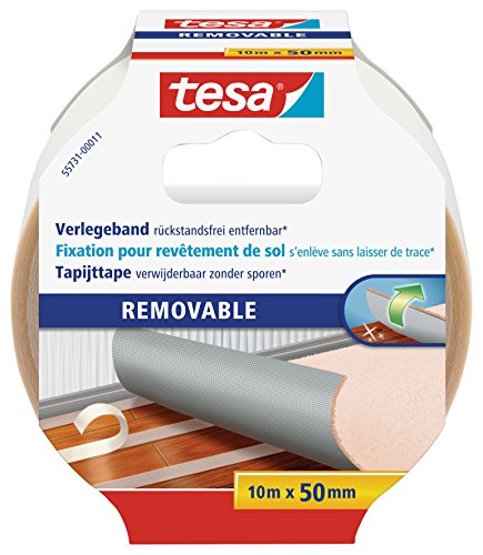 Unser Tipp: tesa Verlegeband / doppelseitiges Klebeband als Papierfischchen-Barriere, 10 m x 50 mm